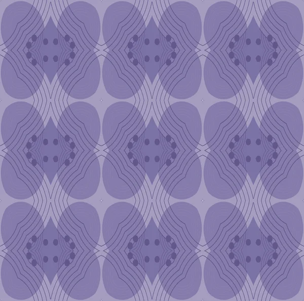 シームレスな楕円およびダイヤモンド柄紫 — ストック写真