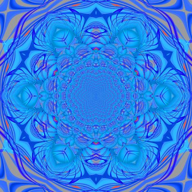 Dikişsiz süs mavi gri mor