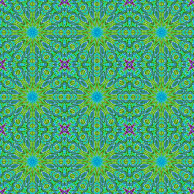 Yeşil mavi mor sorunsuz yıldız desen