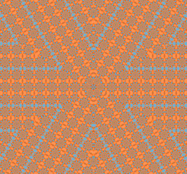 Çiçek desenli diyagonal olarak turuncu sorunsuz açık mavi