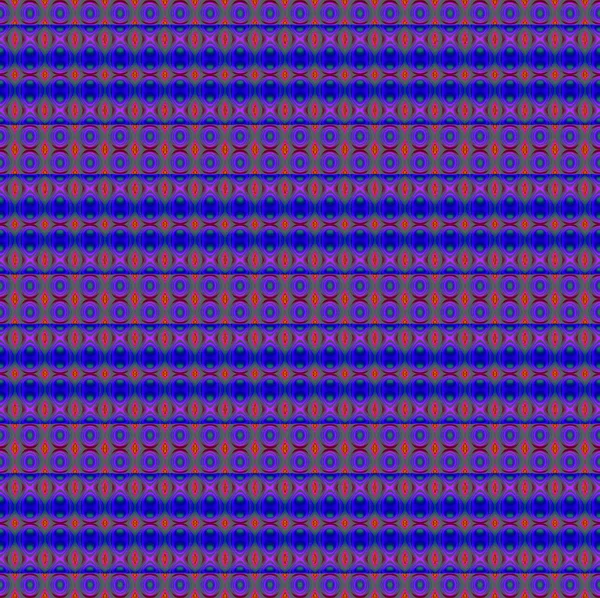 Bezszwowe elips i okręgów wzór fioletowy niebieski czerwony — Zdjęcie stockowe