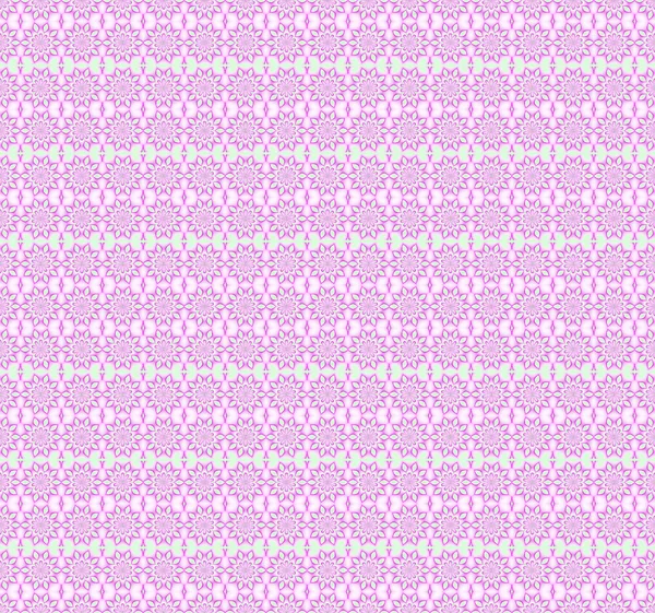 Seamless floral pattern violet mint green — Stock Photo, Image