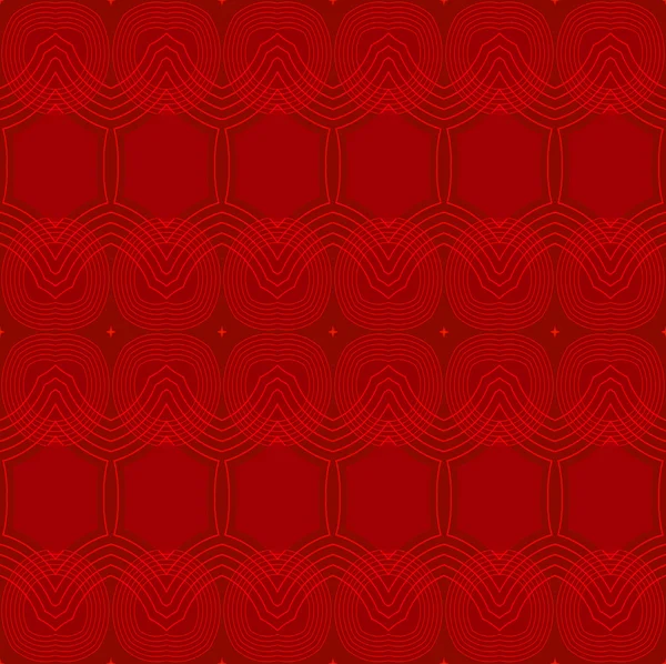 Безшовні еліпси і шестикутний візерунок червоний — стокове фото