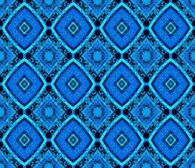 Kusursuz elmas desen mavi turkuaz siyah
