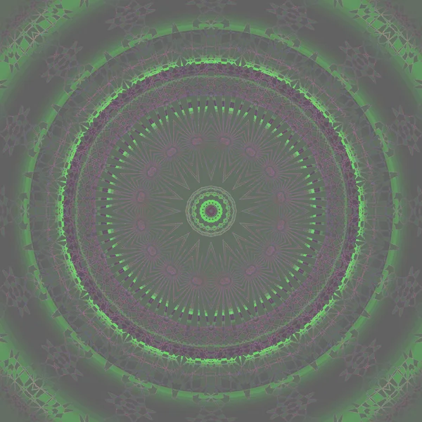 Seamless concentric circle ornament purple green gray
