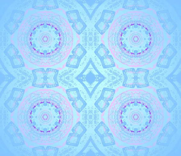 Naadloze glanzende cirkel en diamond patroon ligh blauw roze blauw grijs — Stockfoto