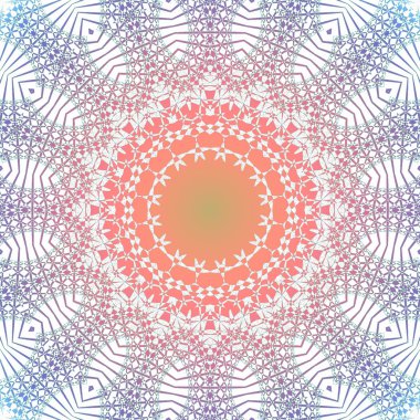 Kesintisiz Daire süsleme ışık gri turuncu kırmızı menekşe mor