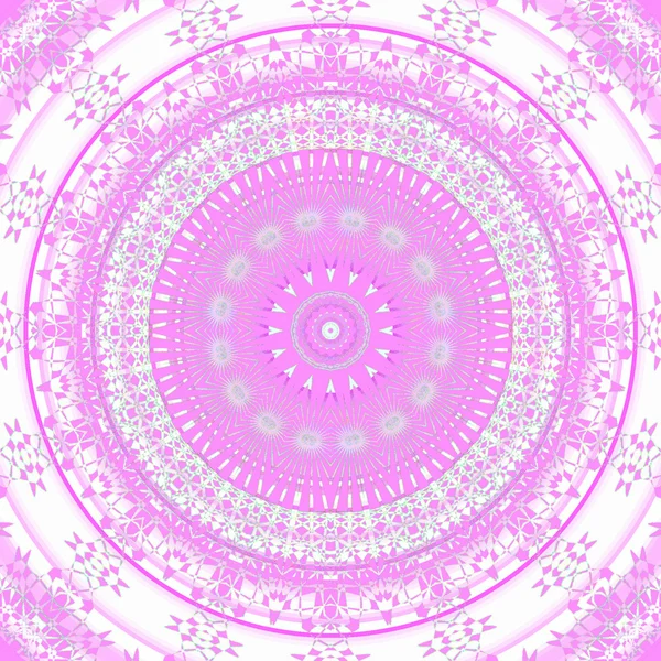 Bezproblémové kruh ornament fialová růžová bílá — Stock fotografie