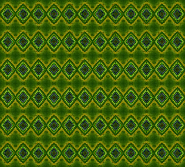 완벽 한 다이아몬드 패턴 녹색 황색 — 스톡 사진