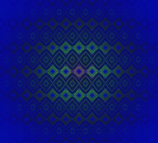 Seamless diamond pattern dark blue green blurred — Stock Photo, Image