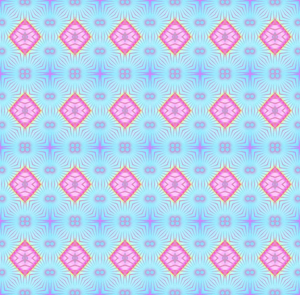 シームレスなダイヤモンド パターン ピンク バイオレット ライト ブルー — ストック写真