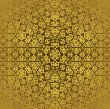 Seamless metallic pattern gold
