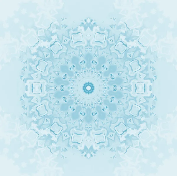 Seamless circle pattern abstract snowflake — Φωτογραφία Αρχείου