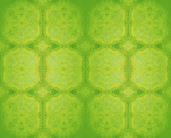Sömlös ellipser mönster grön gul — Stockfoto