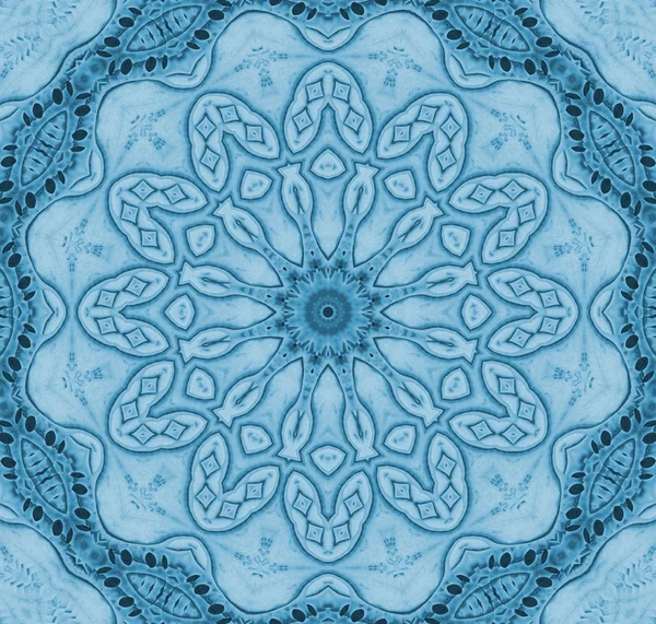 Adorno floral inconsútil tonos azules —  Fotos de Stock