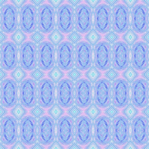 Naadloze ellipsen patroon roze blauw — Stockfoto