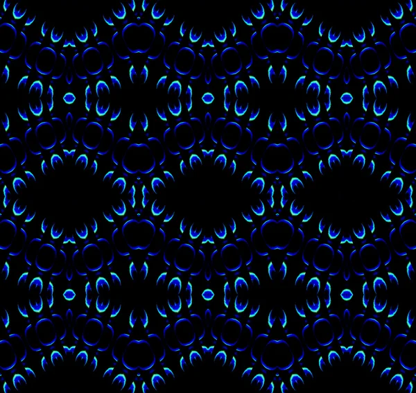 Seamless diamond pattern black blue — 스톡 사진