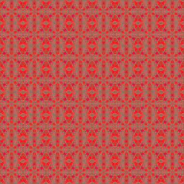 Seamless circles and ellipses pattern red gray