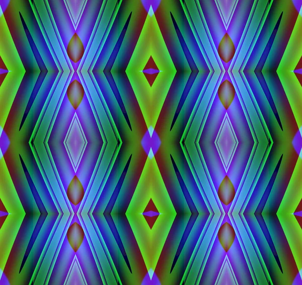 Seamless diamond pattern green purple — 图库照片