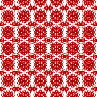 Seamless modeli kırmızı beyaz