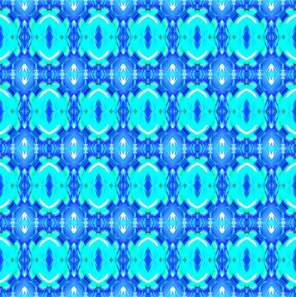 Безшовный бирюзовый синий узор — стоковое фото