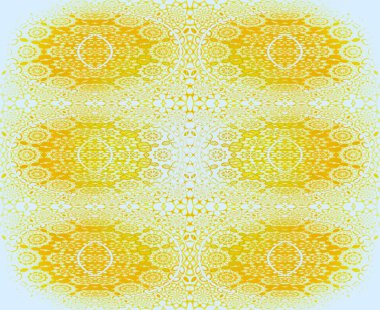 Sorunsuz çiçek desenli sarı beyaz