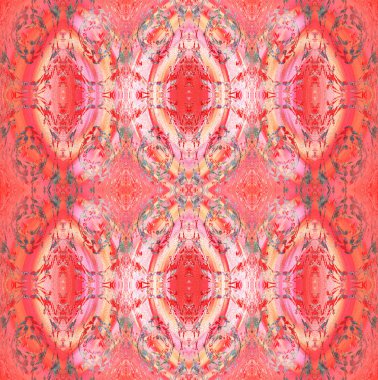 Seamless ellipses pattern red gray