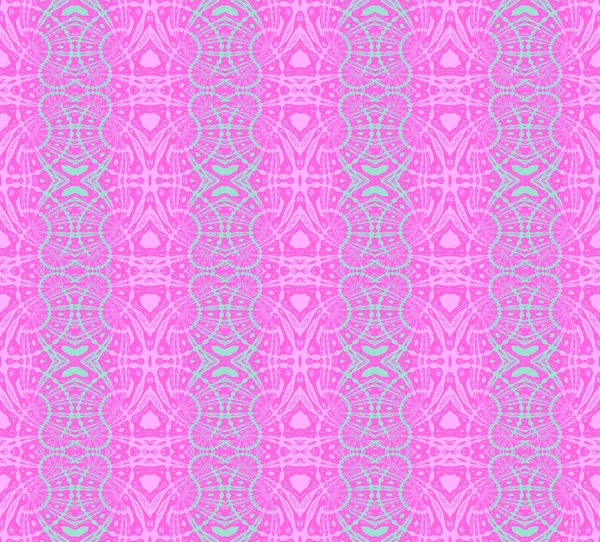 Seamless ornaments pink turquoise — Stock Photo, Image