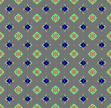 Seamless pattern gray red blue green