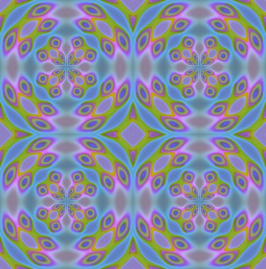 Seamless circle pattern blue purple
