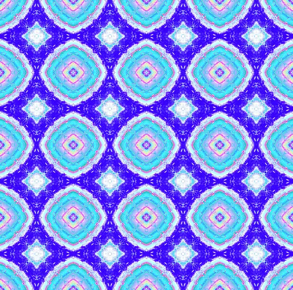 Seamless diamond pattern blue turquoise — Φωτογραφία Αρχείου