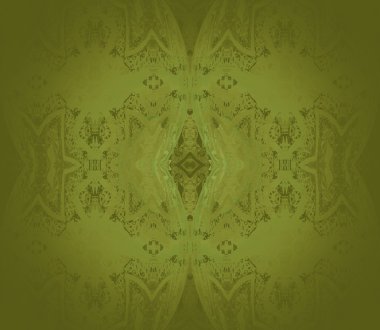 Seamless ornament olive green