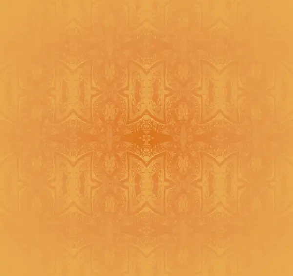 Seamless ornaments yellow orange — Stockfoto