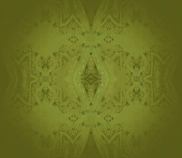 Seamless ornament olive green — Stockfoto