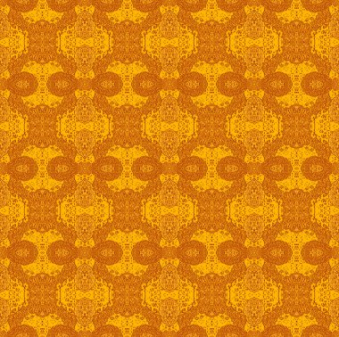 Seamless ellipses pattern orange coppery