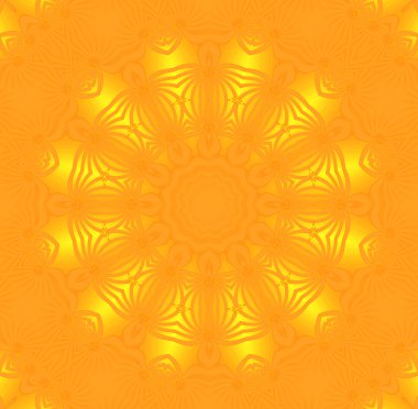 Seamless circle pattern yellow orange shiny