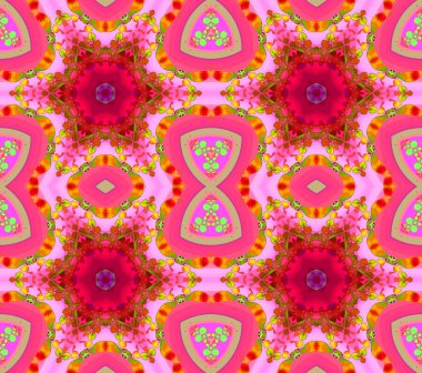 Seamless floral pattern red pink purple