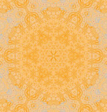 Seamless ornament yellow orange