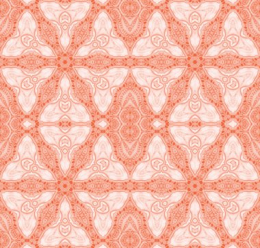 Seamless ornaments red shades