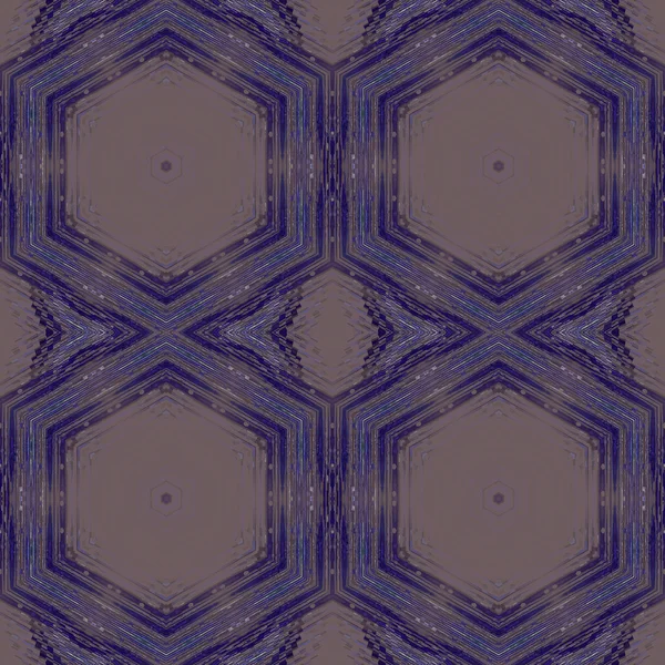 Seamless hexagon pattern brown purple — Stockfoto