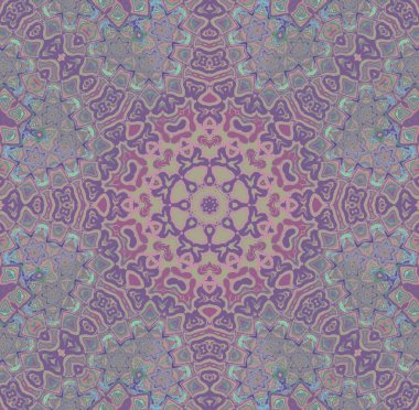Seamless star pattern purple