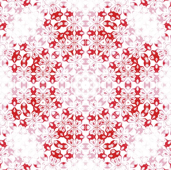 Varrat nélküli nyolcszög minta piros fehér — Stock Fotó