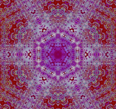 Seamless hexagon pattern red violet purple