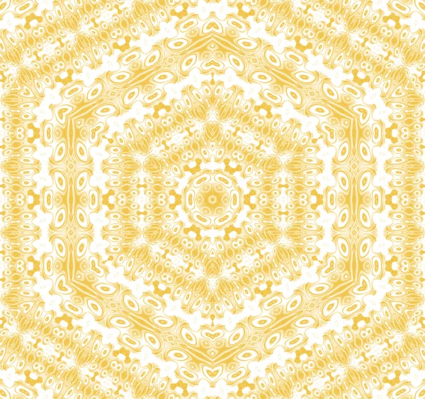 Seamless hexagon pattern yellow ocher white — 图库照片