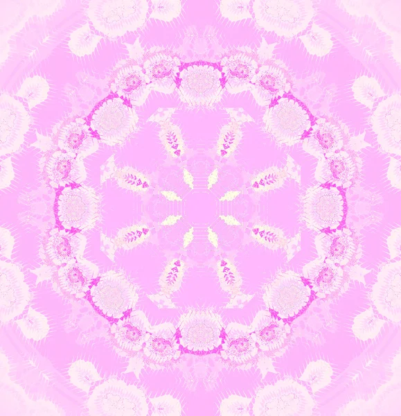 Seamless floral pattern pink violet white — ストック写真