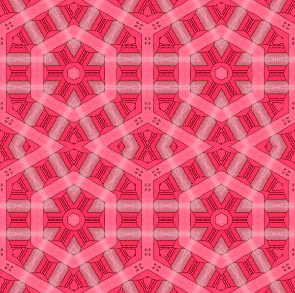 Seamless hexagon pattern red pink — Zdjęcie stockowe