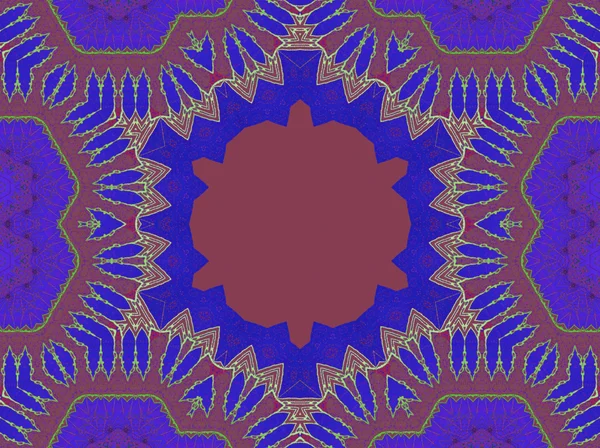 Seamless hexagon pattern red brown blue purple — ストック写真