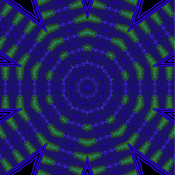 Seamless circle pattern purple blue green black — 图库照片