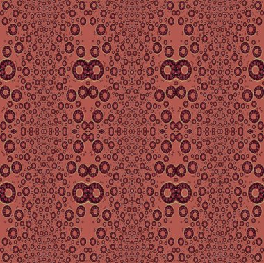 Seamless circles pattern in red brown shades