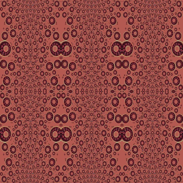 Seamless circles pattern in red brown shades — Stok fotoğraf